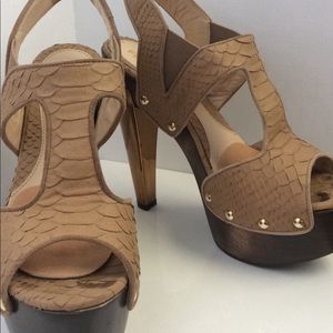 Fendi platform python shoes